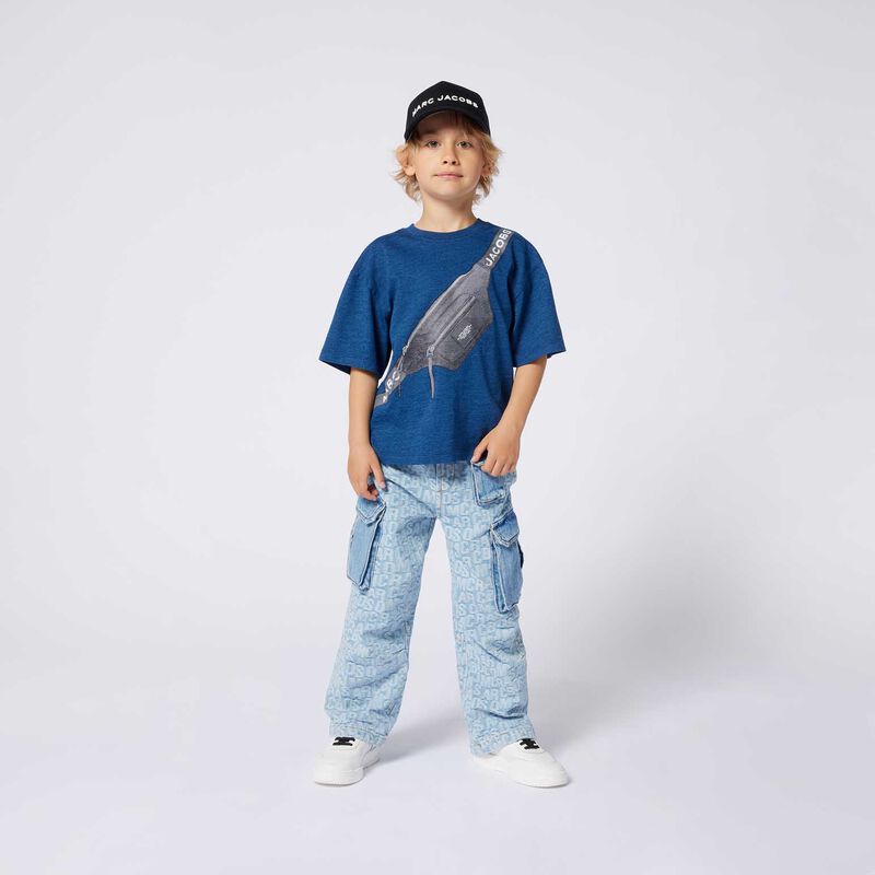 MARC JACOBS Jumbled Logo Cargo Jeans 3-10Y image number 3